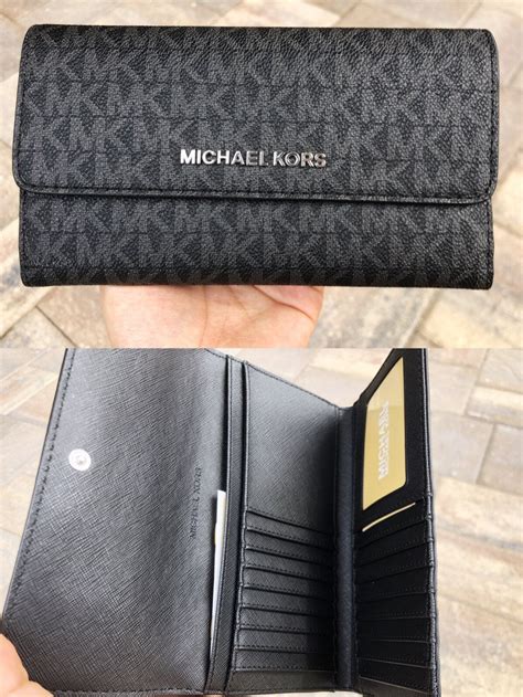 michael kors suede wallet|michael kors black wallet women's.